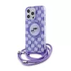 Karl Lagerfeld - IML Crossbody MagSafe (KLHMP15LHCKCKLCU) - iPhone 15 Pro - Purple Monogram Karl&Choupette Head