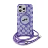 Karl Lagerfeld - IML Crossbody MagSafe (KLHMP15LHCKCKLCU) - iPhone 15 Pro - Purple Monogram Karl&Choupette Head