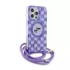 Karl Lagerfeld - IML Crossbody MagSafe (KLHMP15LHCKCKLCU) - iPhone 15 Pro - Purple Monogram Karl&Choupette Head