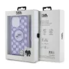 Karl Lagerfeld - IML Crossbody MagSafe (KLHMP15LHCKCKLCU) - iPhone 15 Pro - Purple Monogram Karl&Choupette Head