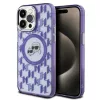 Karl Lagerfeld - IML MagSafe (KLHMP15LHMCKMHU) - iPhone 15 Pro - Purple Monogram Karl&Choupette Head