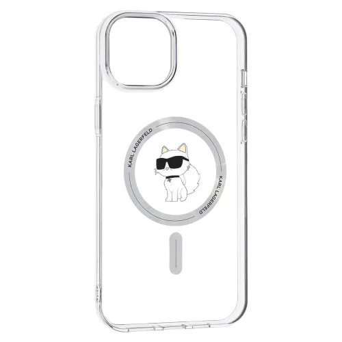 Karl Lagerfeld - IML MagSafe (KLHMP15MHFCCNOT) - iPhone 15 Plus - Transparent Choupette
