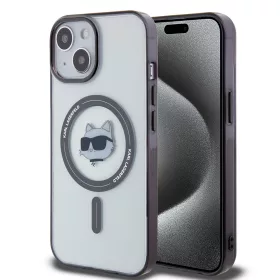  Karl Lagerfeld - IML MagSafe (KLHMP15MHCHNOTK) - iPhone 15 Plus - Transparent Choupette's Head