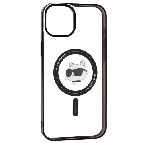 Karl Lagerfeld - IML MagSafe (KLHMP15MHCHNOTK) - iPhone 15 Plus - Transparent Choupette's Head