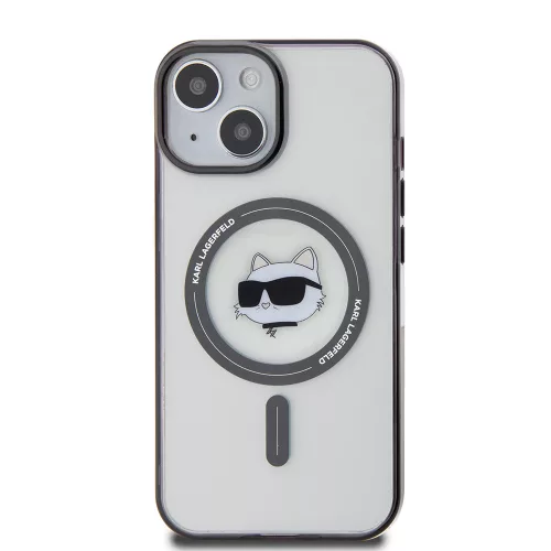 Karl Lagerfeld - IML MagSafe (KLHMP15MHCHNOTK) - iPhone 15 Plus - Transparent Choupette's Head