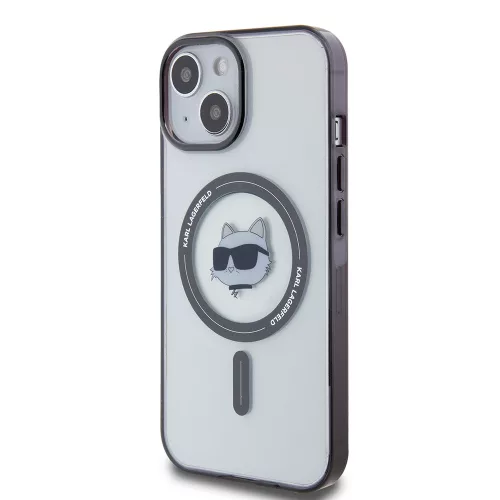 Karl Lagerfeld - IML MagSafe (KLHMP15MHCHNOTK) - iPhone 15 Plus - Transparent Choupette's Head