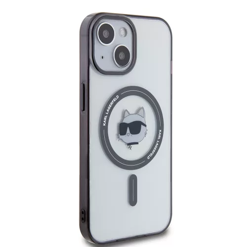 Karl Lagerfeld - IML MagSafe (KLHMP15MHCHNOTK) - iPhone 15 Plus - Transparent Choupette's Head