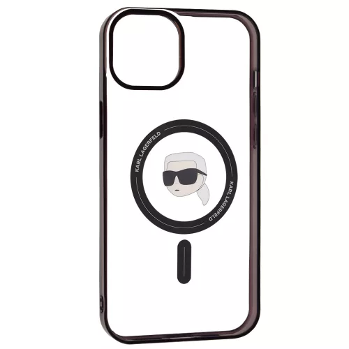 Karl Lagerfeld - IML MagSafe (KLHMP15MHKHNOTK) - iPhone 15 Plus - Transparent Karl's Head