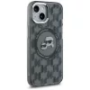 Karl Lagerfeld - IML MagSafe (KLHMP15MHMCKMHK) - iPhone 15 Plus - Black Monogram Karl&Choupette Head