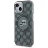 Karl Lagerfeld - IML MagSafe (KLHMP15MHMCKMHK) - iPhone 15 Plus - Black Monogram Karl&Choupette Head