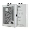 Karl Lagerfeld - IML Crossbody MagSafe (KLHMP15SHCKCKLCK) - iPhone 15 - Monogram Karl&Choupette Head