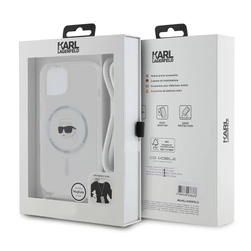 Karl Lagerfeld - IML Crossbody MagSafe (KLHMP15SHCKHNT) - iPhone 15 - Karl Head