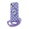 Karl Lagerfeld - IML Crossbody MagSafe (KLHMP15SHCKCKLCU) - iPhone 15 - Purple Mono Karl&Choupette