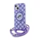 Karl Lagerfeld - IML Crossbody MagSafe (KLHMP15SHCKCKLCU) - iPhone 15 - Purple Mono Karl&Choupette