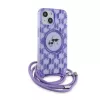Karl Lagerfeld - IML Crossbody MagSafe (KLHMP15SHCKCKLCU) - iPhone 15 - Purple Mono Karl&Choupette