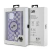 Karl Lagerfeld - IML Crossbody MagSafe (KLHMP15SHCKCKLCU) - iPhone 15 - Purple Mono Karl&Choupette