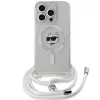 Karl Lagerfeld - IML Crossbody MagSafe (KLHMP15XHCCHNT) - iPhone 15 Pro Max - Clear Choupette Head&Cord