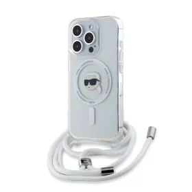   Karl Lagerfeld - IML Crossbody MagSafe (KLHMP15XHCKHNT) - iPhone 15 Pro Max - Transparent Karl Head