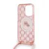 Karl Lagerfeld - IML Crossbody MagSafe (KLHMP15XHCKCKLCP) - iPhone 15 Pro Max - Pink Monogram Karl&Choupette Head