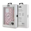 Karl Lagerfeld - IML Crossbody MagSafe (KLHMP15XHCKCKLCP) - iPhone 15 Pro Max - Pink Monogram Karl&Choupette Head