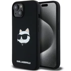   Karl Lagerfeld - Silicone MagSafe (KLHMP15MSCHPPLK) - iPhone 15 Plus - Choupette Head