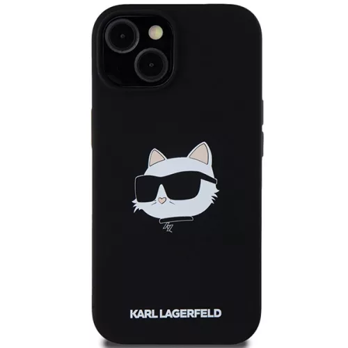 Karl Lagerfeld - Silicone MagSafe (KLHMP15MSCHPPLK) - iPhone 15 Plus - Choupette Head