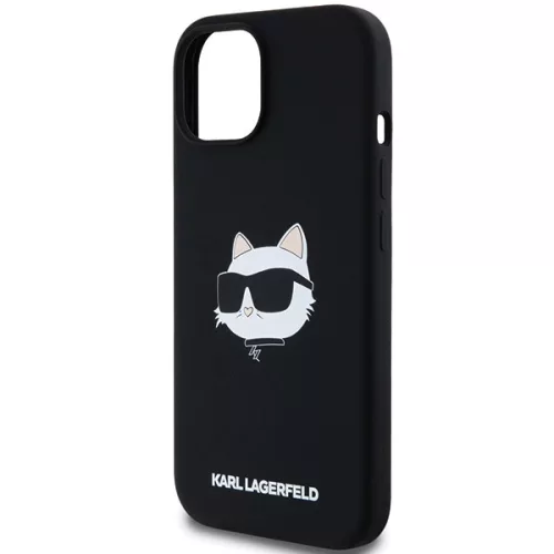 Karl Lagerfeld - Silicone MagSafe (KLHMP15MSCHPPLK) - iPhone 15 Plus - Choupette Head