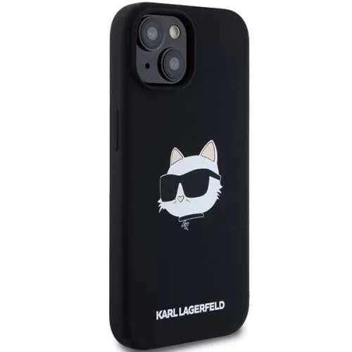 Karl Lagerfeld - Silicone MagSafe (KLHMP15MSCHPPLK) - iPhone 15 Plus - Choupette Head