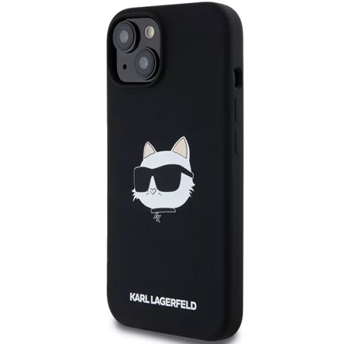 Karl Lagerfeld - Silicone MagSafe (KLHMP15MSCHPPLK) - iPhone 15 Plus - Choupette Head