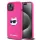 Karl Lagerfeld - Silicone MagSafe (KLHMP15MSCHPPLF) - iPhone 15 Plus - Fuschia Choupette Head