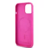 Karl Lagerfeld - Silicone MagSafe (KLHMP15MSCHPPLF) - iPhone 15 Plus - Fuschia Choupette Head
