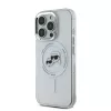 Karl Lagerfeld - IML MagSafe (KLHMP16LHLSKCH) - iPhone 16 Pro - White Metal Karl&Choupette Head