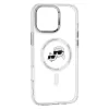 Karl Lagerfeld - IML MagSafe (KLHMP16LHLSKCH) - iPhone 16 Pro - White Metal Karl&Choupette Head