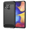 Techsuit - Carbon szilikon tok - Samsung Galaxy A20e - Fekete