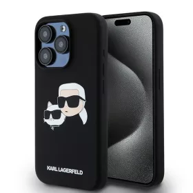   Karl Lagerfeld - Silicone MagSafe (KLHMP15XSKCHPPLK) - iPhone 15 Pro Max - Karl&Choupette