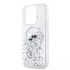 Karl Lagerfeld - Liquid Glitter MagSafe (KLHMP15LLGKCSGH) - iPhone 15 Pro - Transparent Karl&Choupette Head