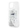 Karl Lagerfeld - Liquid Glitter MagSafe (KLHMP15MLGCHSGH) - iPhone 15 Plus - Transparent Choupette Head