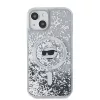 Karl Lagerfeld - Liquid Glitter MagSafe (KLHMP15MLGCHSGH) - iPhone 15 Plus - Transparent Choupette Head