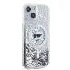 Karl Lagerfeld - Liquid Glitter MagSafe (KLHMP15MLGCHSGH) - iPhone 15 Plus - Transparent Choupette Head