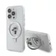 Karl Lagerfeld - Hardcase Ring Stand MagSafe (KLHMP14LHMRSKCH) - iPhone 14 Pro - White Karl&Choupette