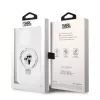 Karl Lagerfeld - Hardcase Ring Stand MagSafe (KLHMP14LHMRSKCH) - iPhone 14 Pro - White Karl&Choupette