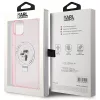 Karl Lagerfeld - Hardcase Ring Stand MagSafe (KLHMP15MHMRSKCP) - iPhone 15 Plus - Pink Karl&Choupette