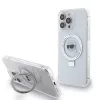 Karl Lagerfeld - Hardcase Ring Stand MagSafe (KLHMP15LHMRSKHH) - iPhone 15 Pro - White Karl Head