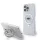 Karl Lagerfeld - Hardcase Ring Stand MagSafe (KLHMP15LHMRSKHH) - iPhone 15 Pro - White Karl Head