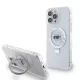 Karl Lagerfeld - Hardcase Ring Stand MagSafe (KLHMP15LHMRSKHH) - iPhone 15 Pro - White Karl Head