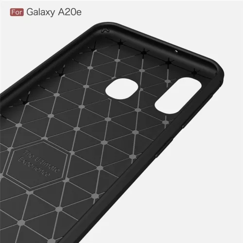 Techsuit - Carbon szilikon tok - Samsung Galaxy A20e - Fekete