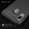 Techsuit - Carbon szilikon tok - Samsung Galaxy A20e - Fekete