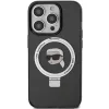 Karl Lagerfeld - Hardcase Ring Stand MagSafe (KLHMP15LHMRSKHK) - iPhone 15 Pro - Karl Head