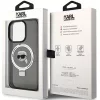 Karl Lagerfeld - Hardcase Ring Stand MagSafe (KLHMP15LHMRSKHK) - iPhone 15 Pro - Karl Head
