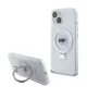 Karl Lagerfeld - Hardcase Ring Stand MagSafe (KLHMP15SHMRSKHH) - iPhone 15 - White Karl Head